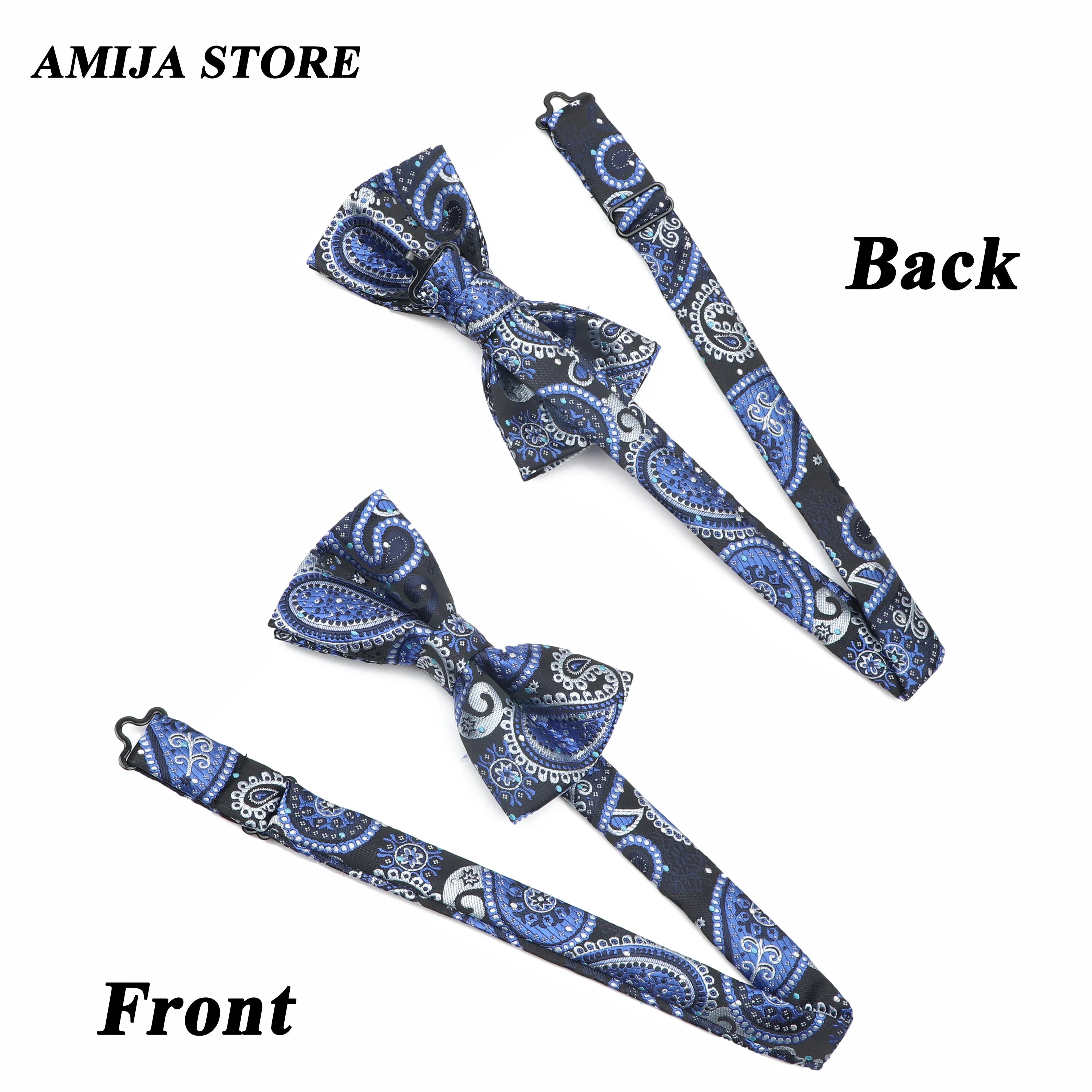Men's Suspenders Bowtie Sets With Adjustable Straps Y-Back Braces Floral Stripe Bow Ties For Men In White Shirts At Wedding Part