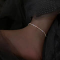 New 925 Sterling Silver Simple Style Anklet High Quality Charm Woman Anklet Party Gift for Friends Exquisite Accessories Jewelry