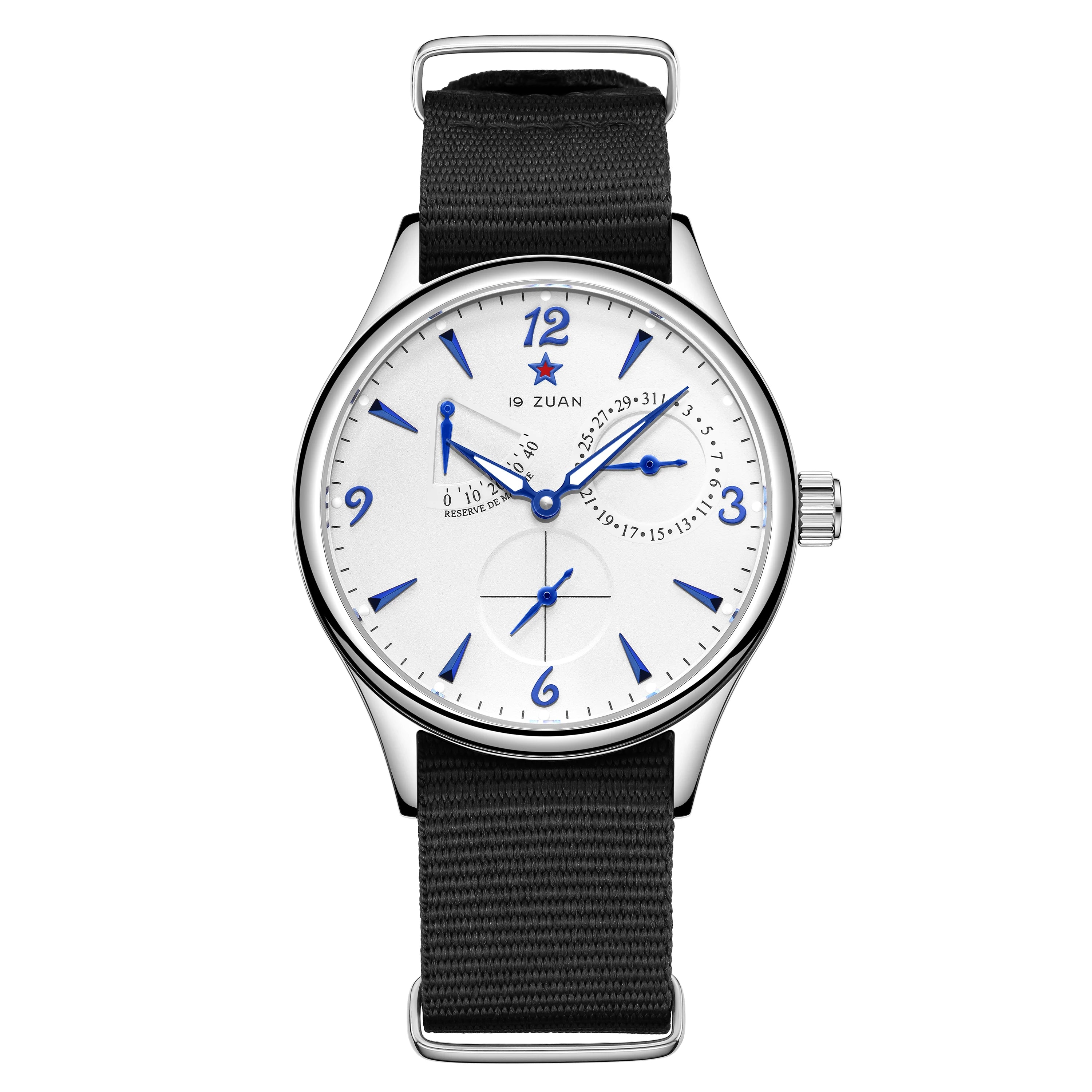 New 1963 40mm Mens Pilot Automatic Mechanical Watch Seagull ST17 Sapphire Crystal Waterproof Retro Style