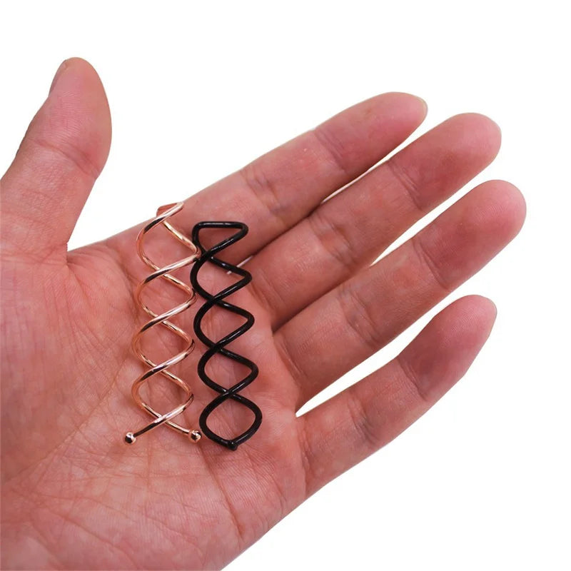 10pc/lot Hair Fairy Spiral Bobby Pin Clips Twist Barrette Hairpin Ornaments Fork Bridal Headwear Sunmmer Accessories Ladies Girl