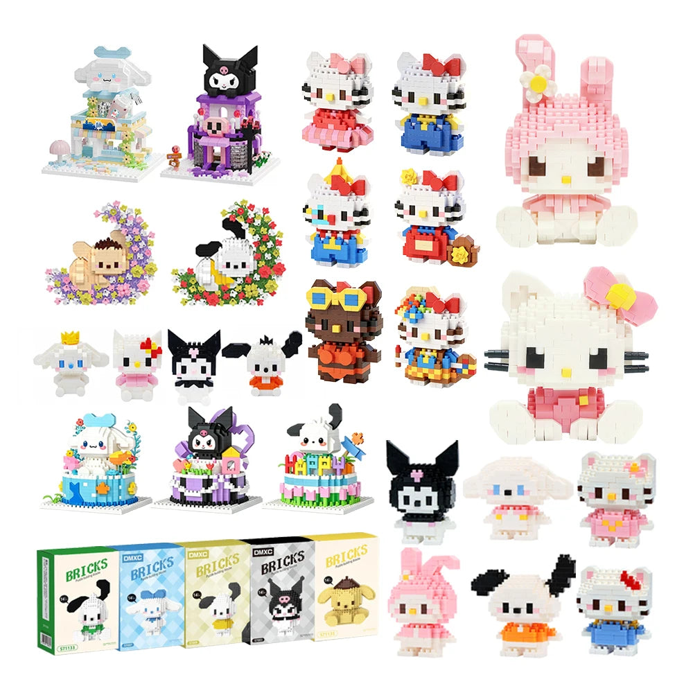 Sanrio Hello Kitty Building Blocks – Kuromi, My Melody & Cinnamoroll