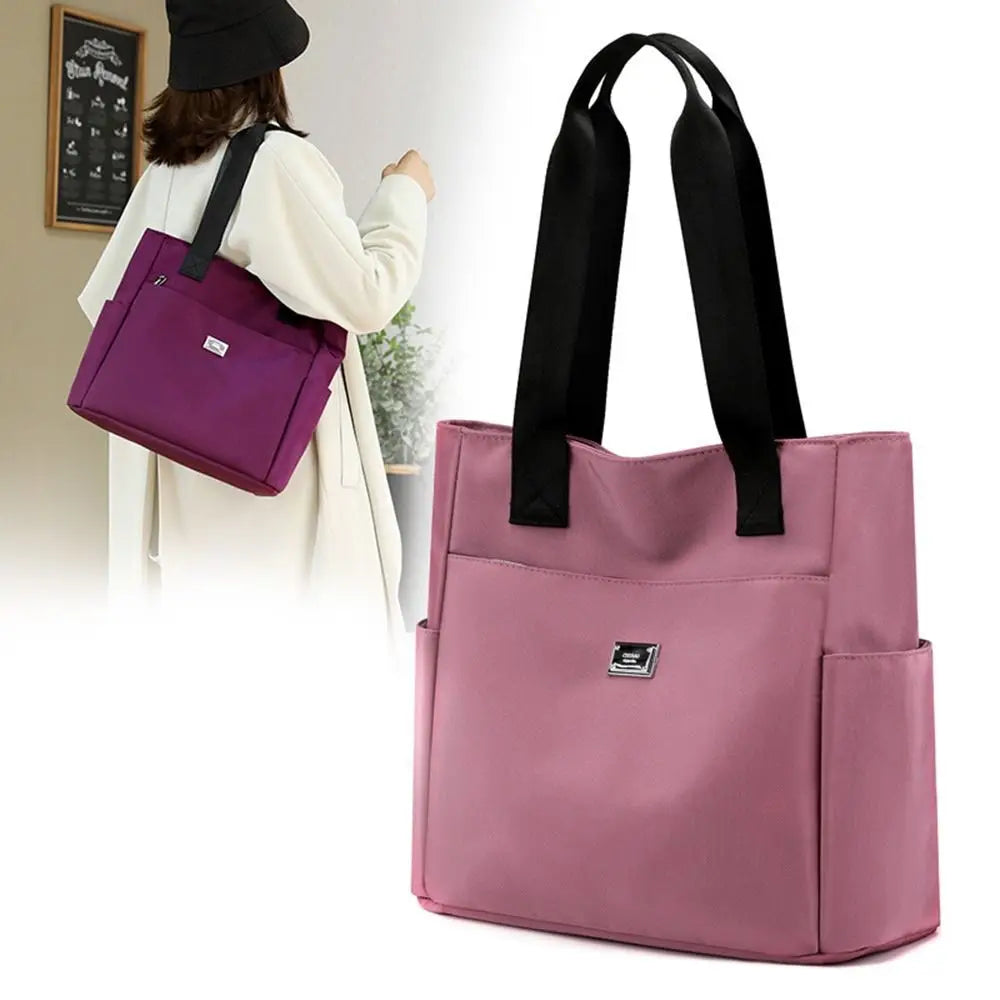 High Quality Large Capacity Handbag Tote Bags Lightweight Waterproof Nylon Shoulder Bag For Work School And Travel Shoulder Bags