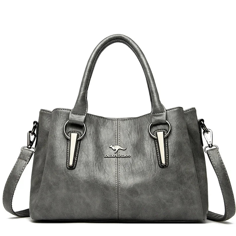 Genuine 3 Layers High Quality Soft Leather Ladies Shoulder Crossbody Bags for Women Luxury Handbags Women Bags Designer