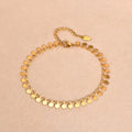 Full-gloss Disc Tassel Anklet for Women Stainless Steel Gold Color  Minimalist Anklets Daily Beach Holiday Jewelry New Trend