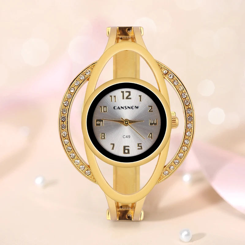 Femme Luxury Steel Women Bracelet Watch Montre Band Quartz Wristwatch Female Clock Relogio Feminino Hand Bangle Saati Gift Lady