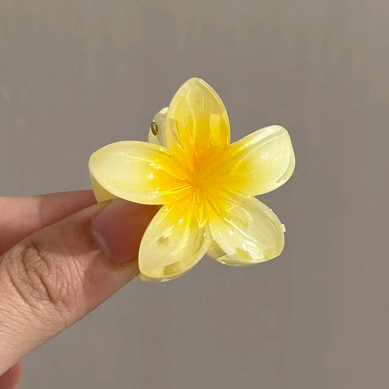 4cm Small Gradient Flower Hair Clips New Sweet Flower Side Barrettes Crab Hairpins Baby Headwear For Women Hair Accessories Gift