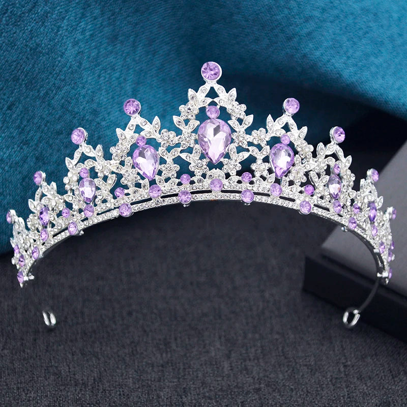 15 Colors Princess Crown Bridal Tiaras and Crowns for Women Prom Birthday Wedding Hair Jewelry Party Head Accessories