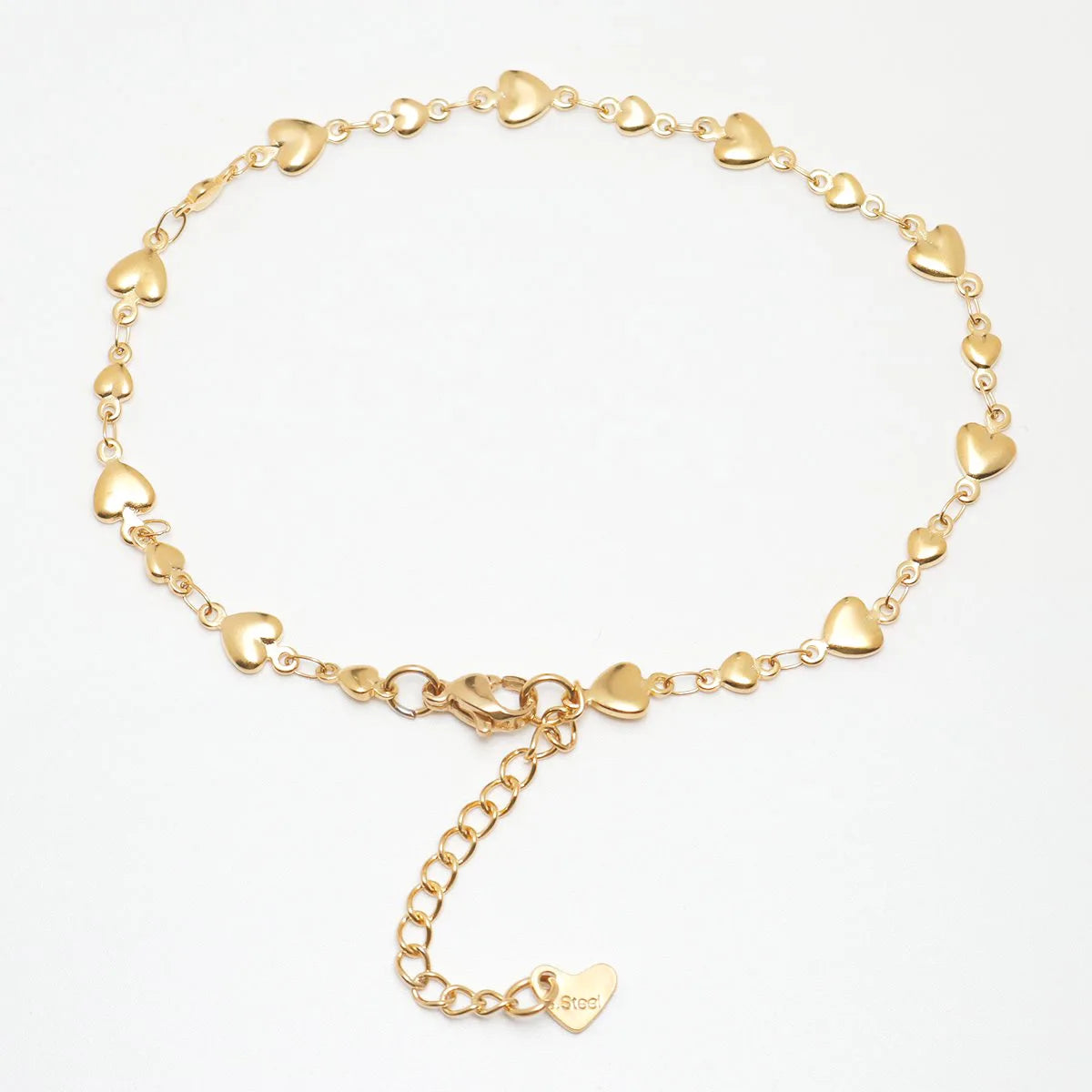 304 Stainless Steel Anklet Gold Color Chain Anklets For Women on the foot Jewelry Summer Party leg Gifts Adjustable ,1 Piece