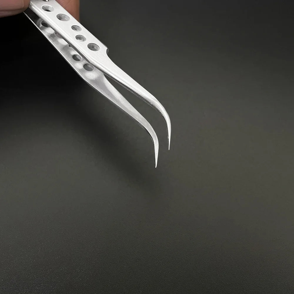 Electronics Industrial Tweezers Precision Anti-static Curved Straight Tip Stainless Forceps Phone Repair Hand Tool sets