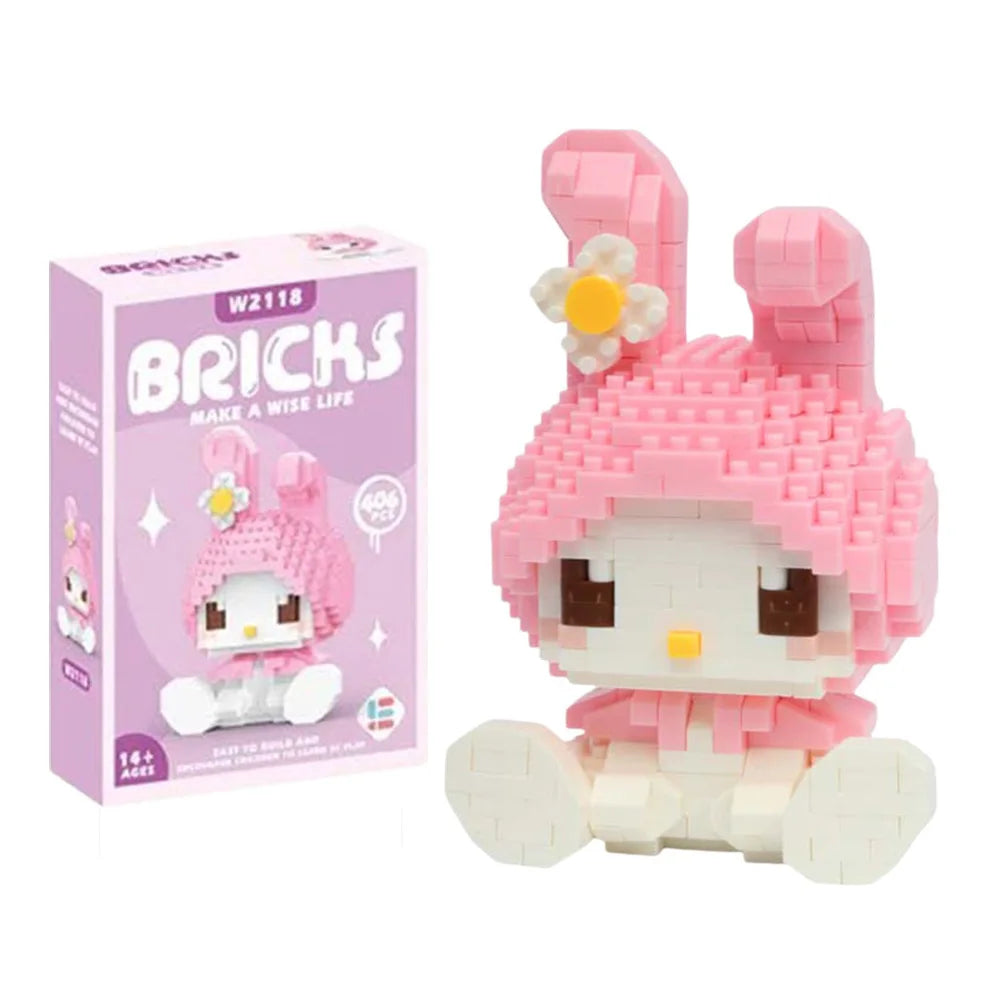 Sanrio Hello Kitty Building Blocks – Kuromi, My Melody & Cinnamoroll