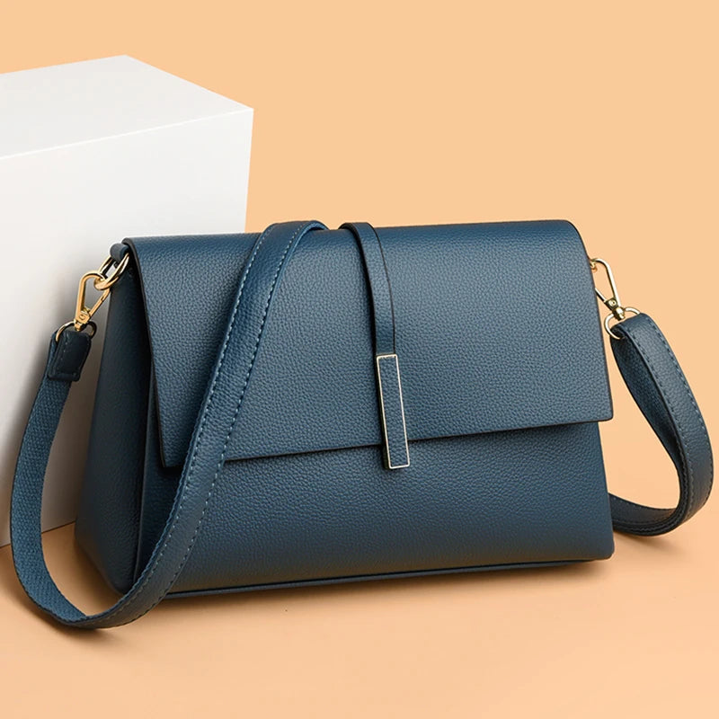 Soft Leather Luxury Shoulder Crossbody Bags for Women 2023 Fashion Purses and Handbags Designer Fashion Ladies Messenger Bag Sac