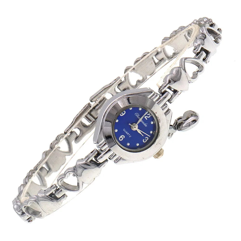 Hollow Out Heart Women Bracelet Watch Fashion Valentine's Day Gift Quartz Ladies' Clock Small Dial Delicate Woman Wristwatch