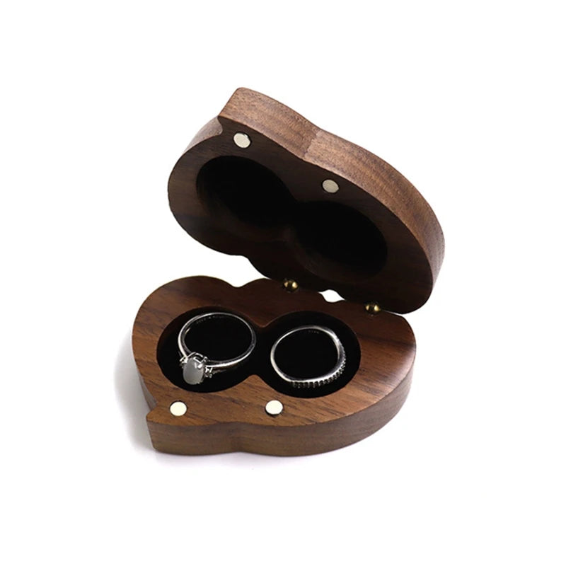 Wood Ring Box Jewelry Boxes and Organizers for Engagement, Proposal, Wedding Gift for Special Occasions