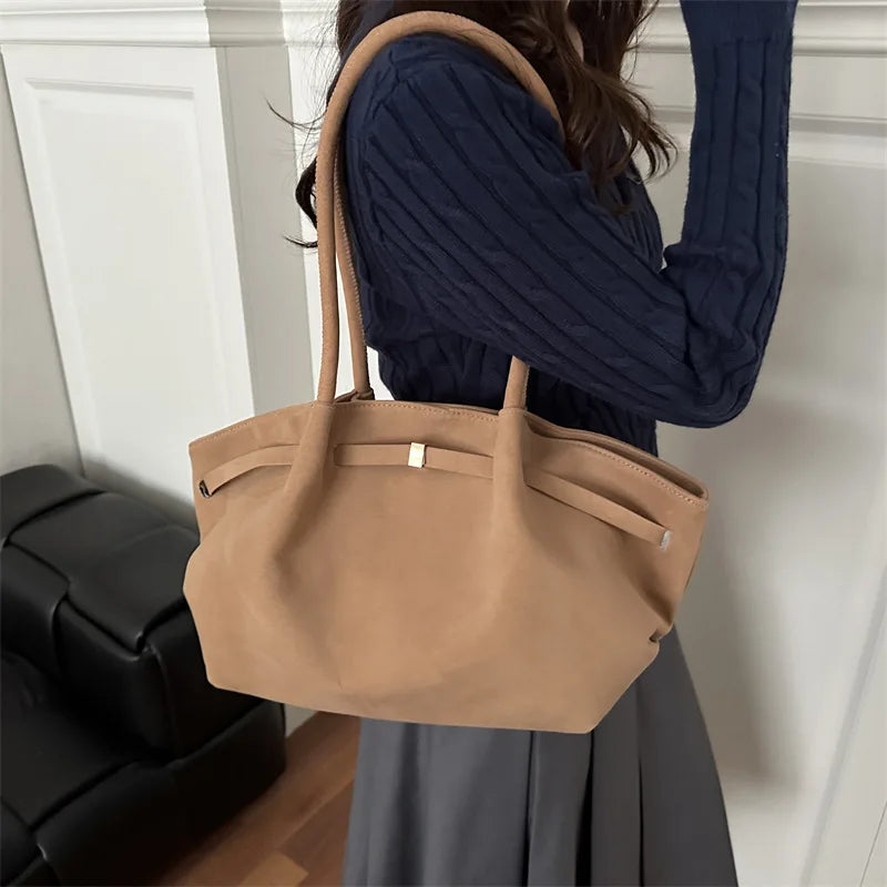 Autumn Women Leisure Shoulder Bag Comfortable and Versatile Texture Crossbody Tote Handle Bag Fashion Luxury Simple Storage Bag