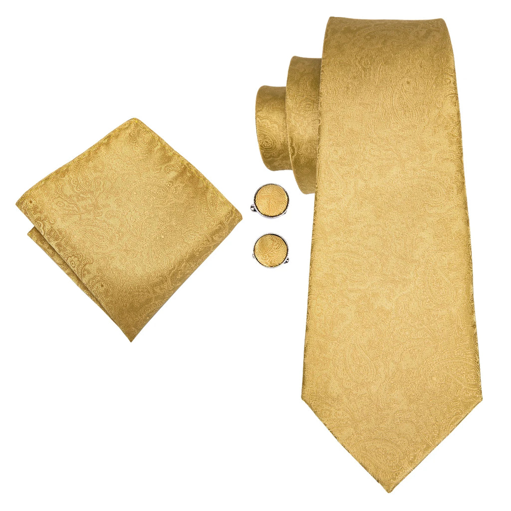 Hi-Tie Adult Men's Suspender Set Leather 6 Clips Braces Vintage Fashion Gold Floral Wedding Suspenders and Bowtie Set