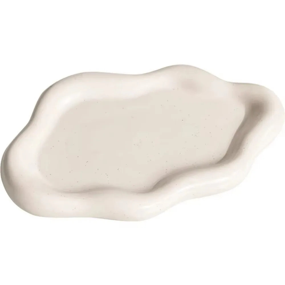 Light Luxury PVC Plastic Jewelry Tray Mini Cloud Shape Storage Plate Jewelry Display Plate Watches/Keys Storage