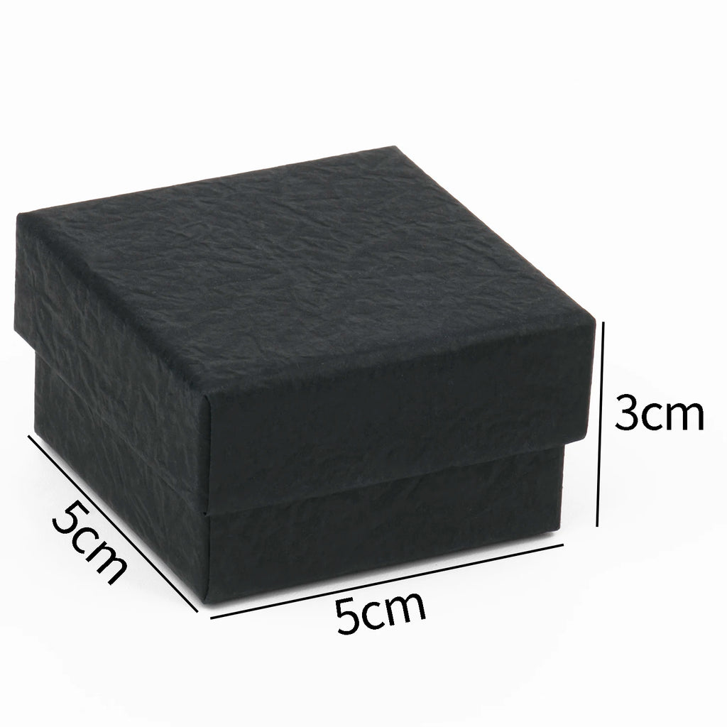 1PC Black Paper Jewelry Box Bracelet Necklace Ring Earring Box Handmde Kraft Wedding Gifts Packaging Box Jewelry Accessories