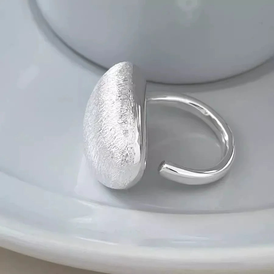 XIYANIKE Cool Shinning Brushed Ball Adjustable Finger Rings For Women Punk Fashion New Jewelry Gift Party Rock anillos mujer