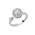 Luxury Butterfly Sunflower Fidget Spinner Ring Anxiety for Women Crystal Flower Anxiety Finger Rings Anti Stress Wedding Jewerly