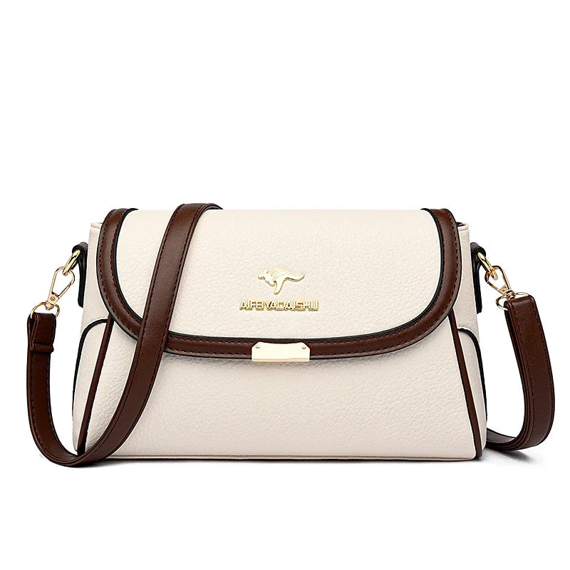 Solid Color Top Quality Leather Small Shoulder Bagsfor Women 2026 Hot Messenger Bags with StrapDesigner Crossbody Bag Sac AMain