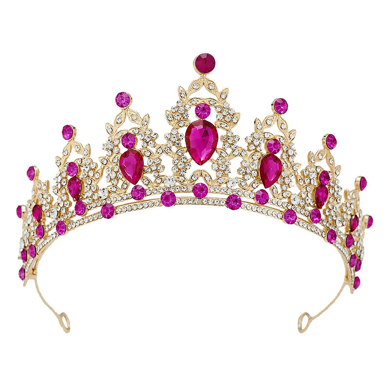 Crystal Crown Tiara Bridal Rhinestone Headband Hair Jewelry For Women Queen Party Crown Wedding Dress Gift Hair Accessories