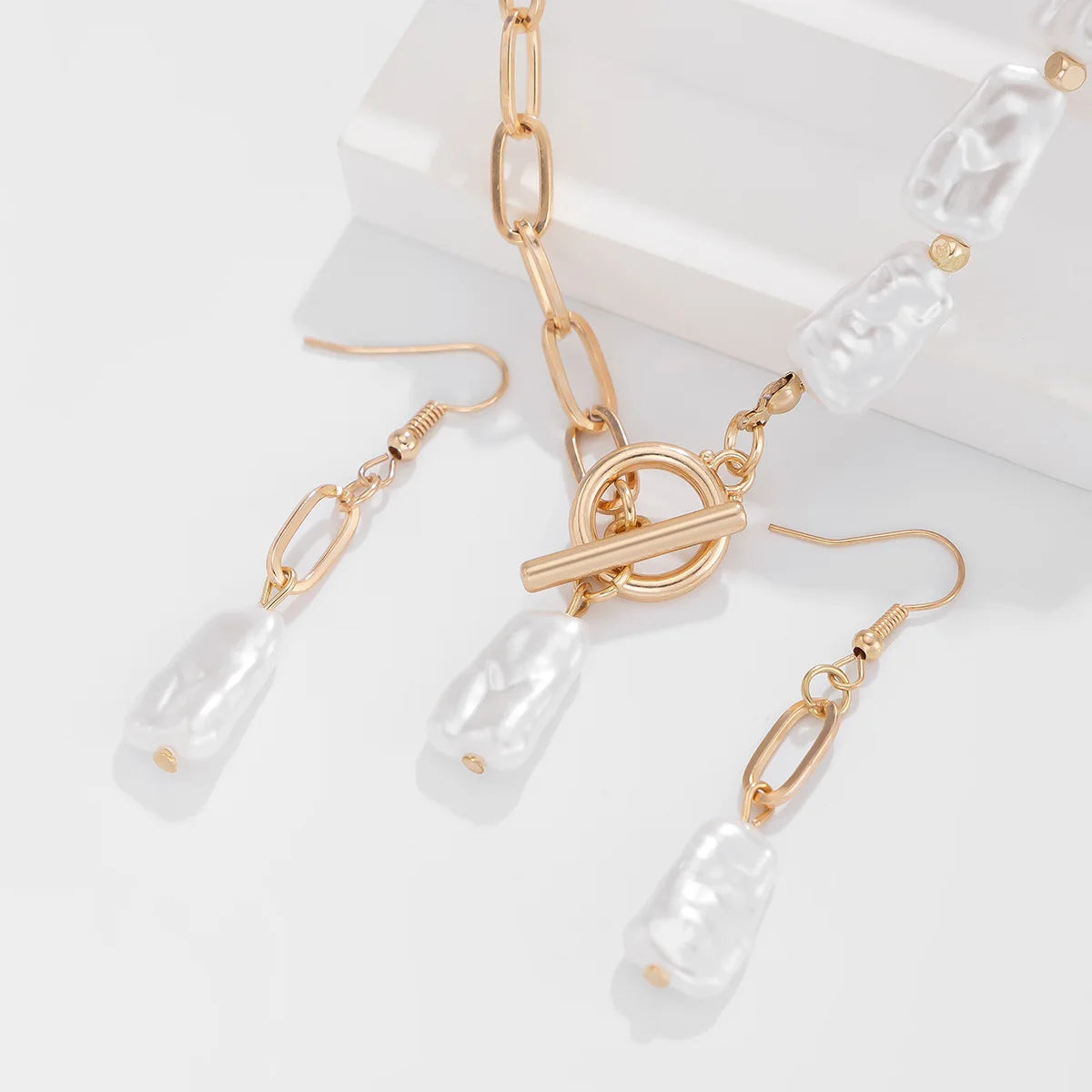 Boho Pearl Necklace Set