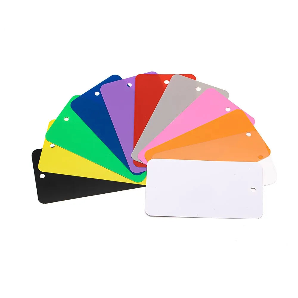 50Pc Blank Matte Waterproof PVC With Hole Plastic Shipping Tag For Jewelry Packaging Product Tagging Small Businesses Accessorie