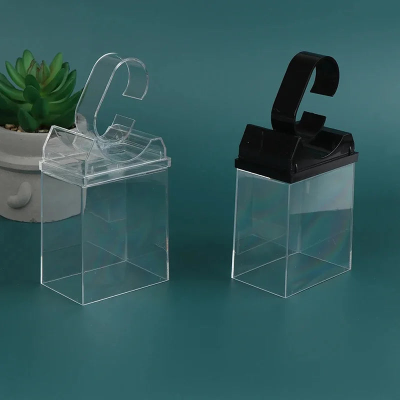 Watch Packaging Box Plastic Transparent Watch Stand Rack General Showcase Shelf Portable Wrist Watch Storage Box Jewelry Display