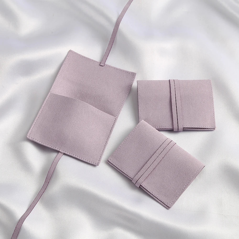 5pcs Microfiber Velvet Gift Bags 6x6cm Jewelry Presents Pouches Earrings Necklace Christmas Wedding Favors For Guests Candy Bag