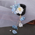 Floral Hairpin Forks Chinese Hanfu Hair Accessories For Women U-shaped Hair Clip Fork Vinatge Wedding Hair Jewelry Retro Crowns