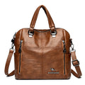 Hot Sale Of The Season New Large Capacity Women's Fashionable Casual Simple Retro Single Shoulder Crossbody Backpack Bag Zipper