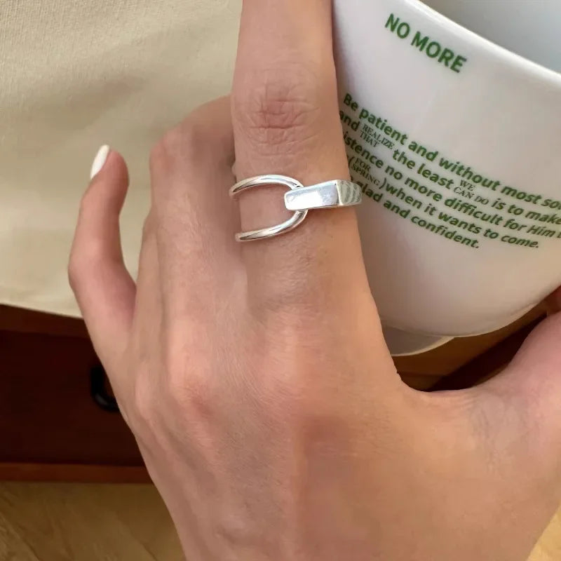 925 Sterling Silver Vintage Adjustable Ring