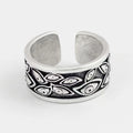 Retro Devils Eyes Ring For Men Silver Color Punk Gothic Adjustable Cuff Ring Rock HipHop Handmade Jewelry Accessories Man Gift