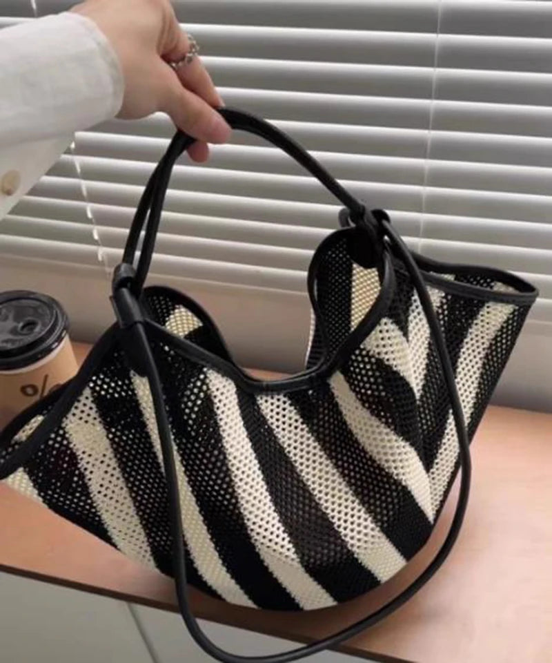 HIGHREAL Forest Lazy Style Crossbody Bag Bohemian Handmade Grass Woven Bag Leisure Vacation Beach Women's Woven Dumpling Bun