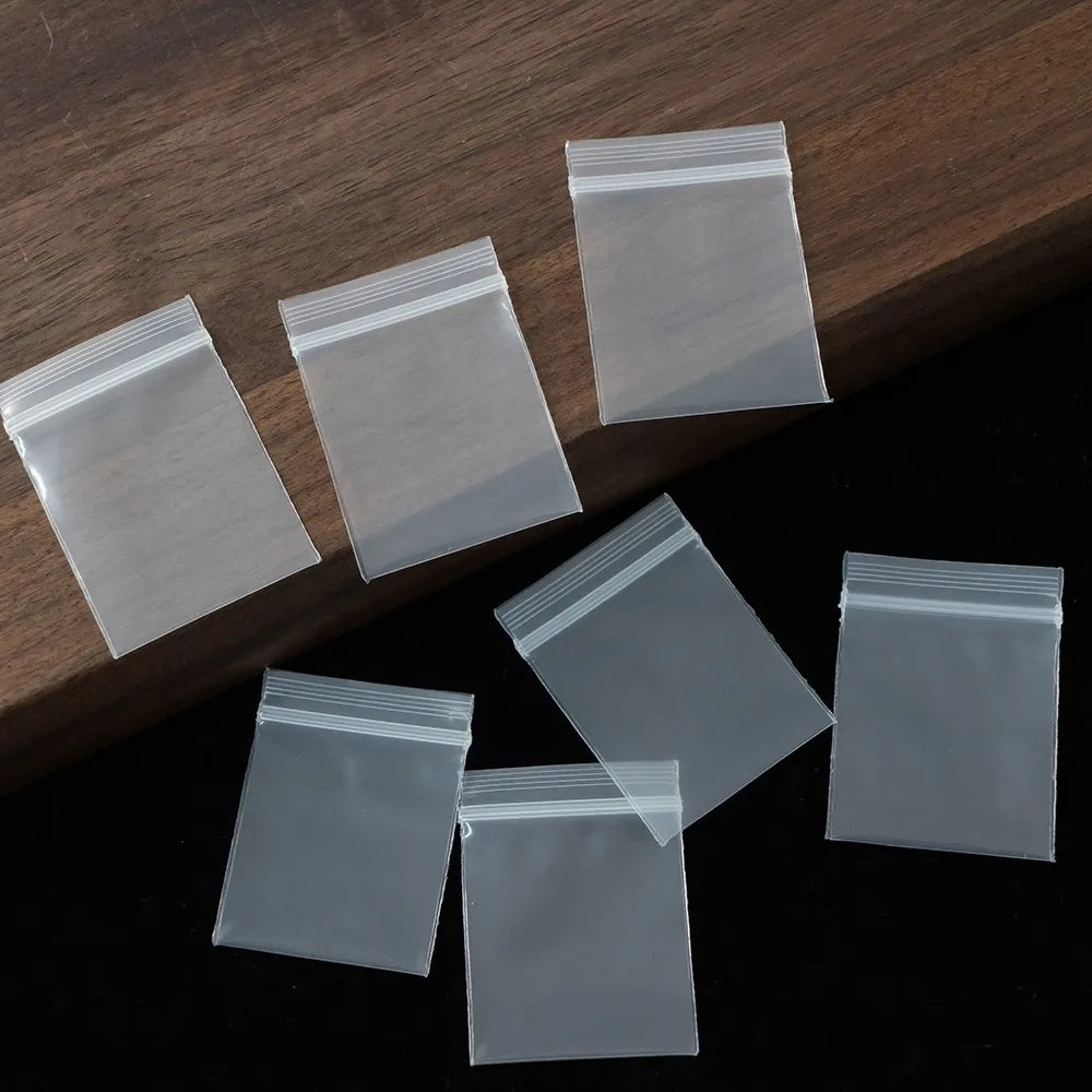100/300/500Pcs Plastic Transparent Ziplock Bags Food Packaging Jewelry Packing Pouches For Jewelry Display Storage Bag Wholesale