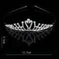 Women's Hair Crown Bridal Wedding Tiara Hair Ornament Girls Rhinestone Crystal Tiara Fashion Alloy Hair Jewelry Gift