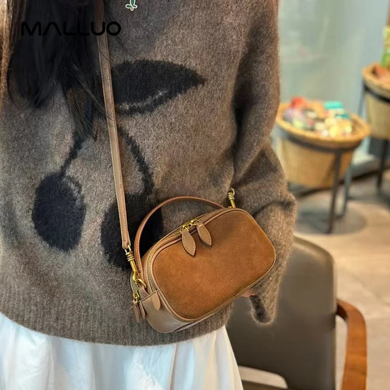 Woman Cowhide Genuine Leather Shoulder Bag Ladies High Quality Leather Handbag Female Fashion Luxury Design Crossbody Bag Women