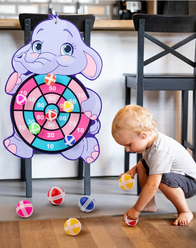 Montessori Animal Dart Board – Fun Educational Toy for Kids 2–4