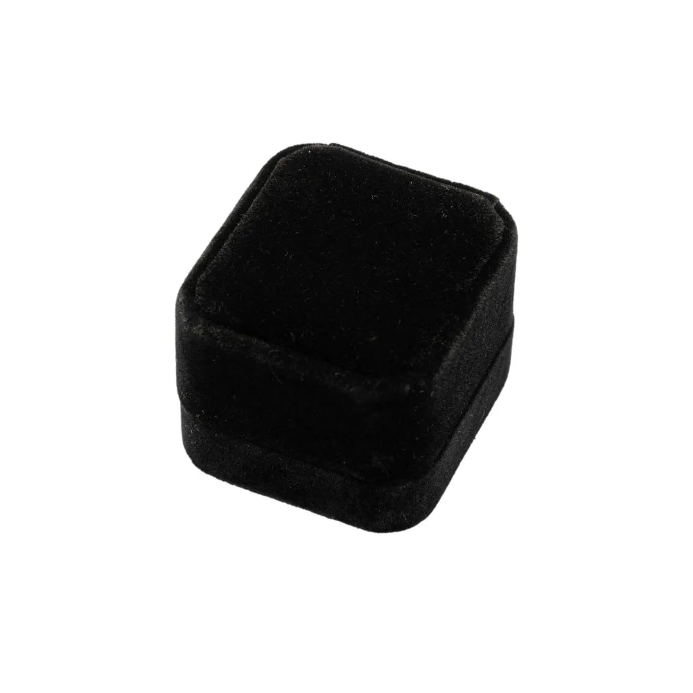 Square Red Engagement Velvet Earring Ring Box Organizer For Valentine Day Gift Wedding Ring Showcase Jewelry Packaging Wholesale