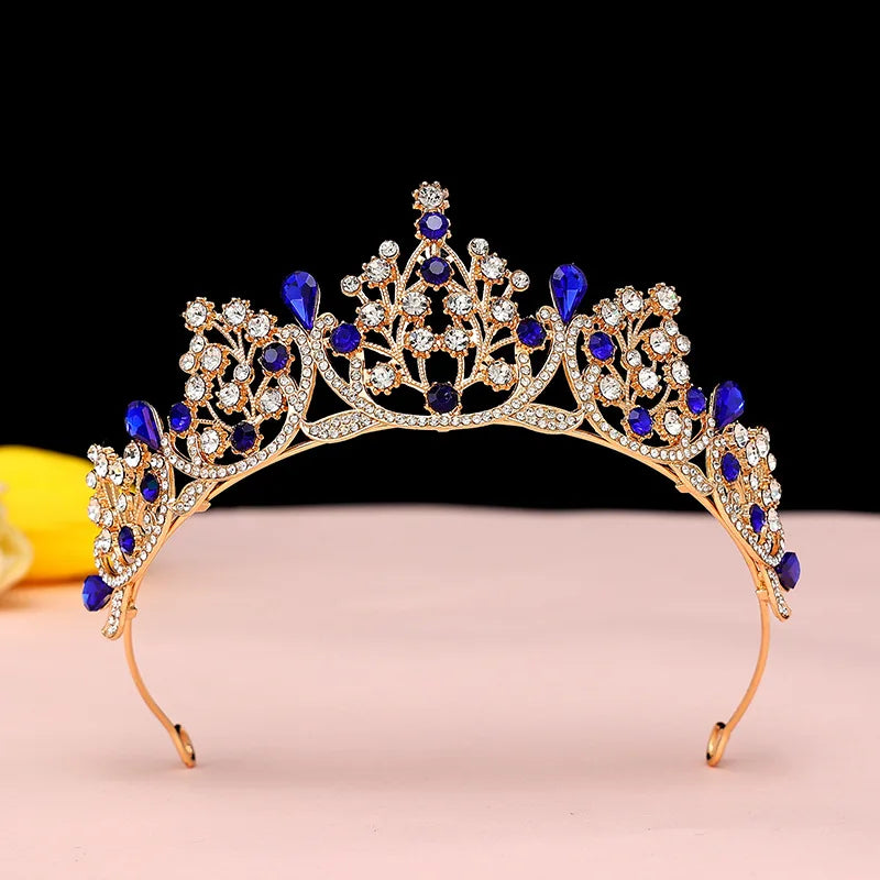 Princess Crystal Tiaras and Crowns Headband Kid Girls Bridal Prom Crown Wedding Party Accessiories Hair Jewelry