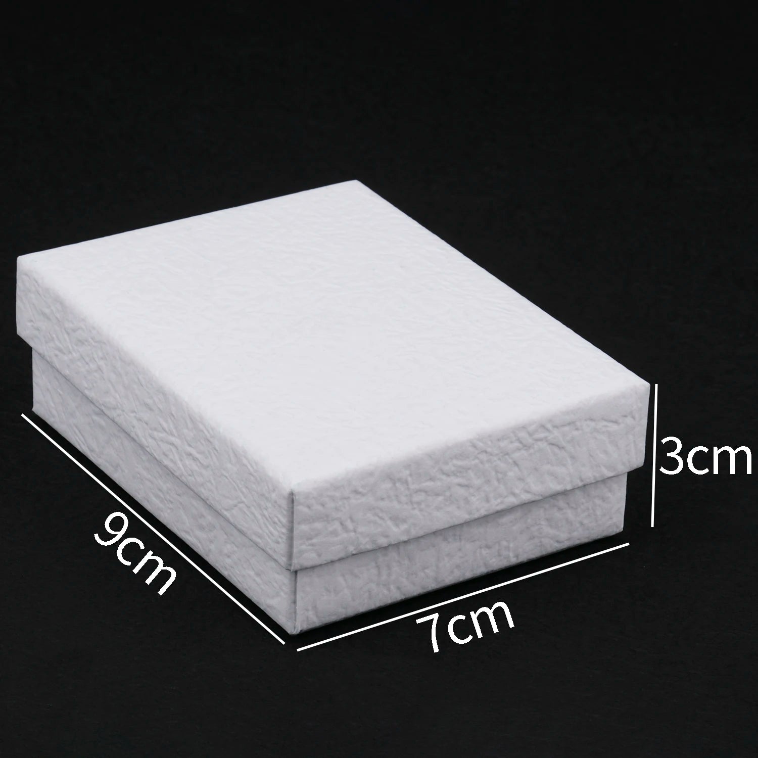 1PC Square Jewelry Organizer Box White Kraft Paper Display Gift Boxes Engagement Ring for Earring Necklace Bracelet Accessories