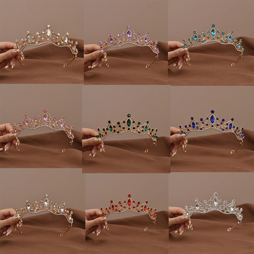Princess Crystal Crown for Women Headbands Hair Accessories Bridal Wedding  Party Prom Jewelry Hair Accessories Decoration