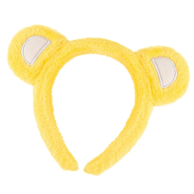 Furry Bear Ear Headbands With Adjustable Design For Kids And Women Soft Plush Hair Accessory For Daily Use Or Parties