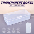 Small Rectangular Plastic Box Storage Boxes Polypropylene PP Parts Transparent Box Sample Packaging Box Jewelry Storage Case