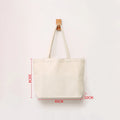 Women Handbags Creamy White Plain Folding Canvas Shoulder Tote Bags Reusable Cotton Grocery High Capacity Shopping Bag Handbags
