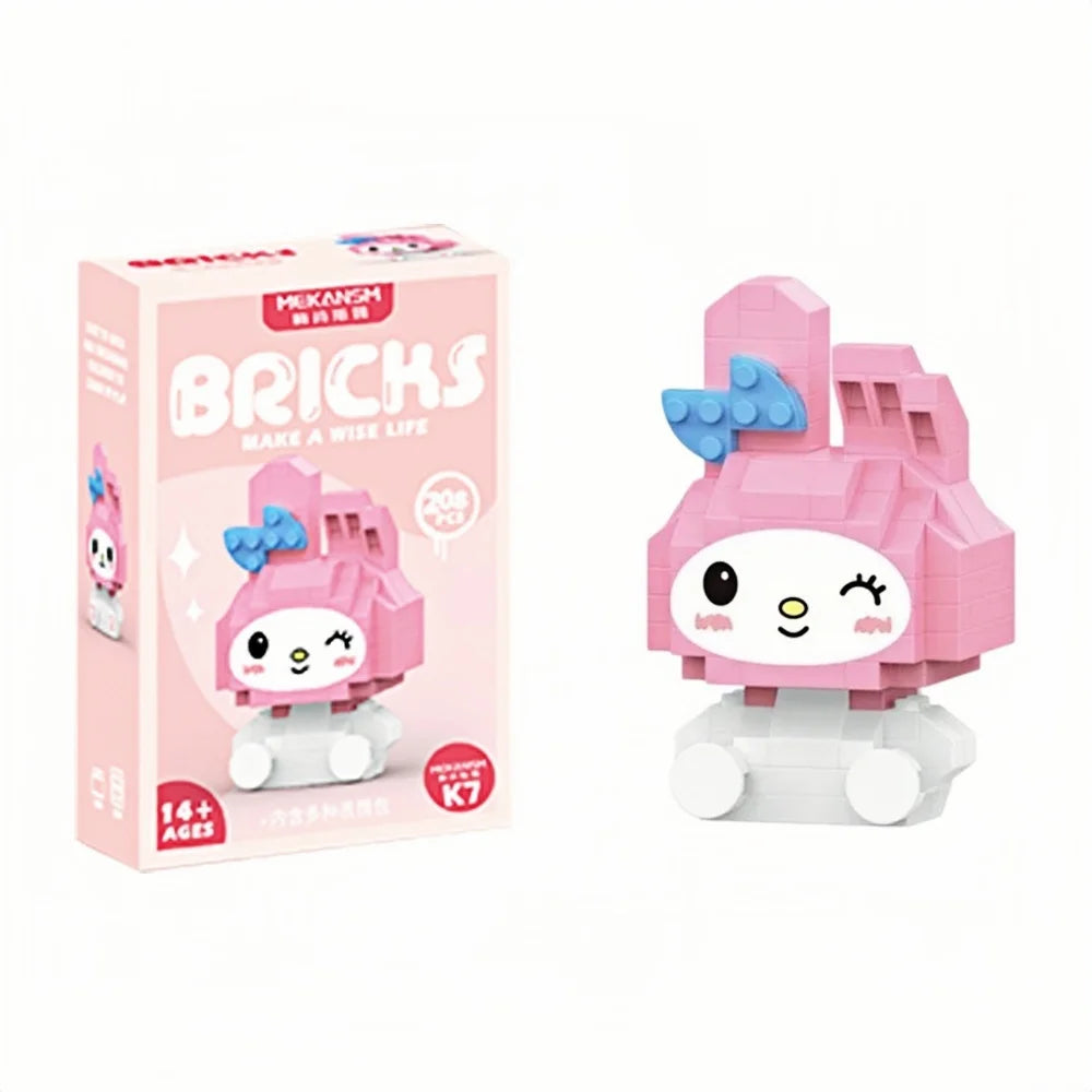 Sanrio Hello Kitty Building Blocks – Kuromi, My Melody & Cinnamoroll