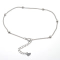 New Trendy Stainless Steel Anklet Gold Color Round Link Chains On Foot Barefoot Sandals Anklet Bracelet Women Summer Jewelry,1PC