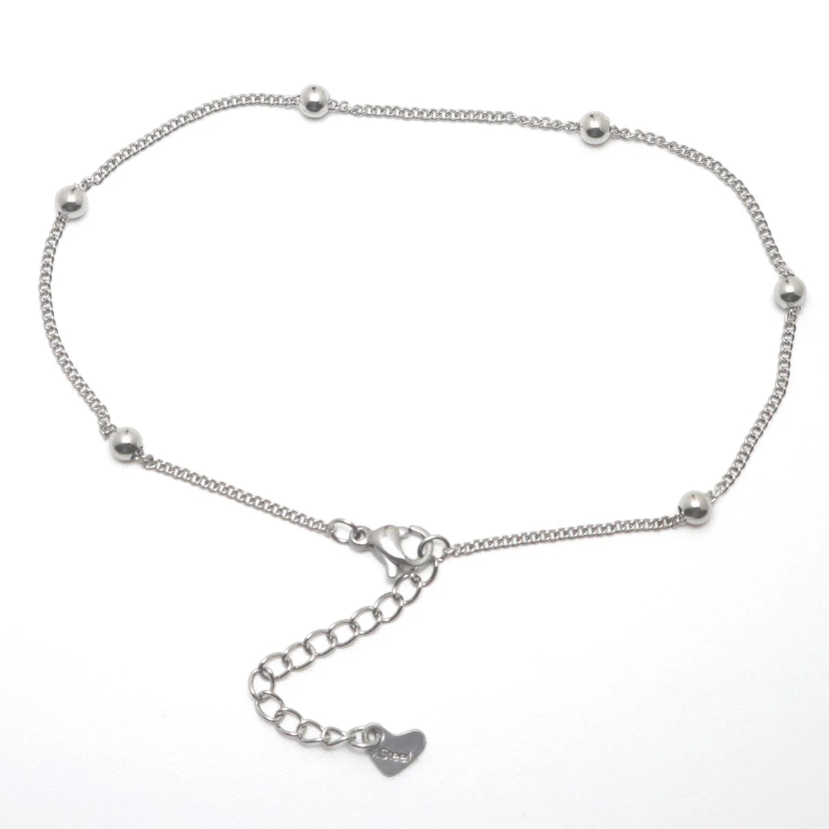 New Trendy Stainless Steel Anklet Gold Color Round Link Chains On Foot Barefoot Sandals Anklet Bracelet Women Summer Jewelry,1PC