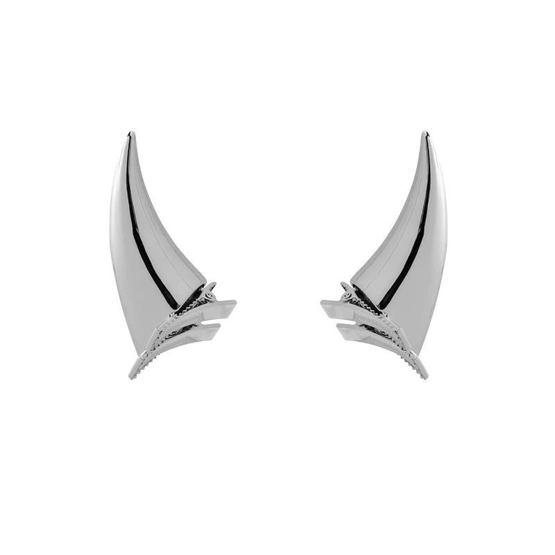 Punk HipHop Demon's Horn Metal Headband Hairpins Lucifer Anime Design For Women Men Girls Jewelry Accessories