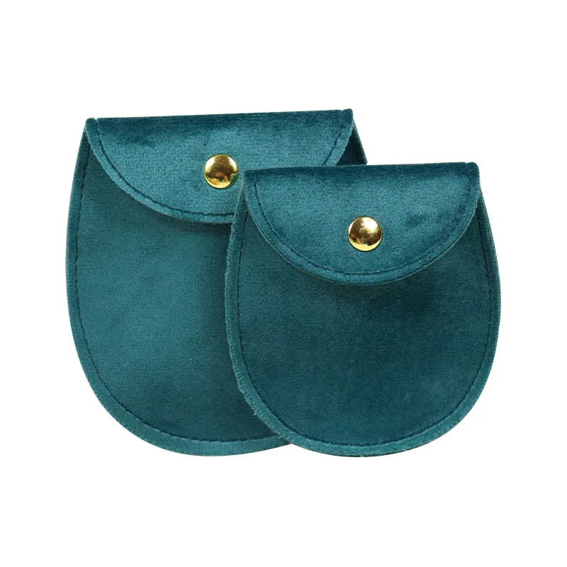 Jewellery Pouch Snap Button Soft Velvet Bag Envelope Jewelry Packaging Bag Wedding Gift Bracelet Necklace Earrings Rings Storage